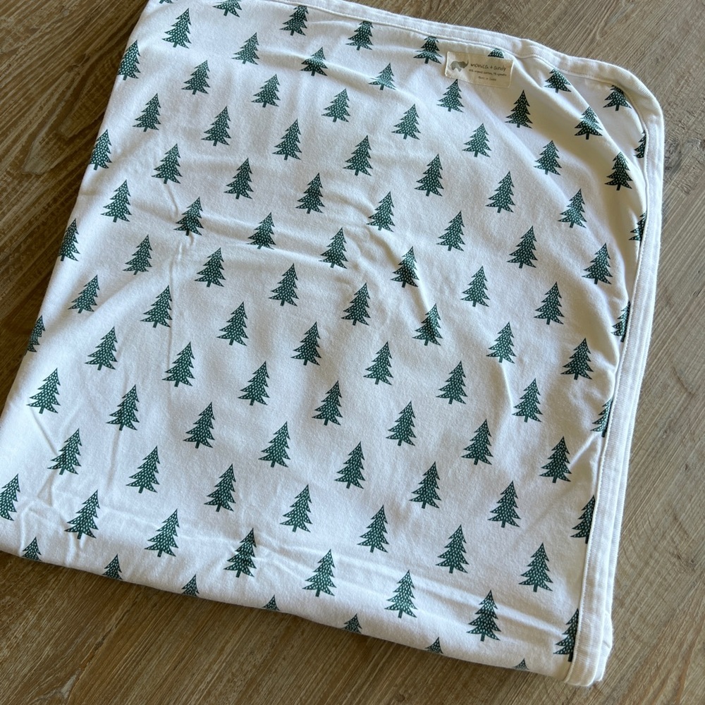 Monica + Andy organic cotton holiday blanket